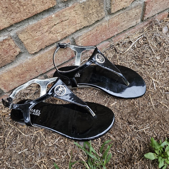 Michael Kors Black Sandals - Picture 1 of 5